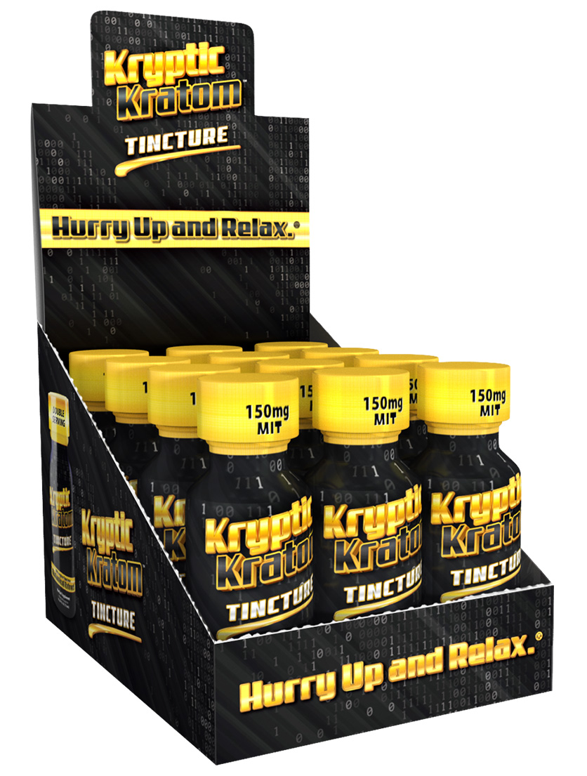 Kryptic Kratom Tincture Display